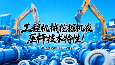 軸用Y型密封圈R08產(chǎn)品案例丨工程機(jī)械挖掘機(jī)液壓桿技術(shù)特性！